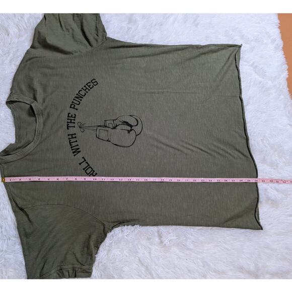 Fitigues Roll With The Punches Tee Olive Green Size XXL - Picture 6 of 10
